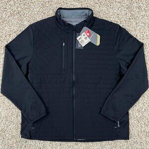 PUMA Men's Scotia 2.0 Quilted PrimaLoft Golf Jacket Black, Size XXL (New)